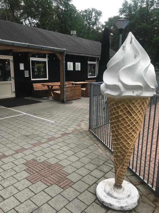 Wulft 47 Zonnig Gezellig 6P Chalet Met Zwembad In Bosrijke Omgeving Op Familie Camping De Vossenburcht IJhorst Exteriör bild